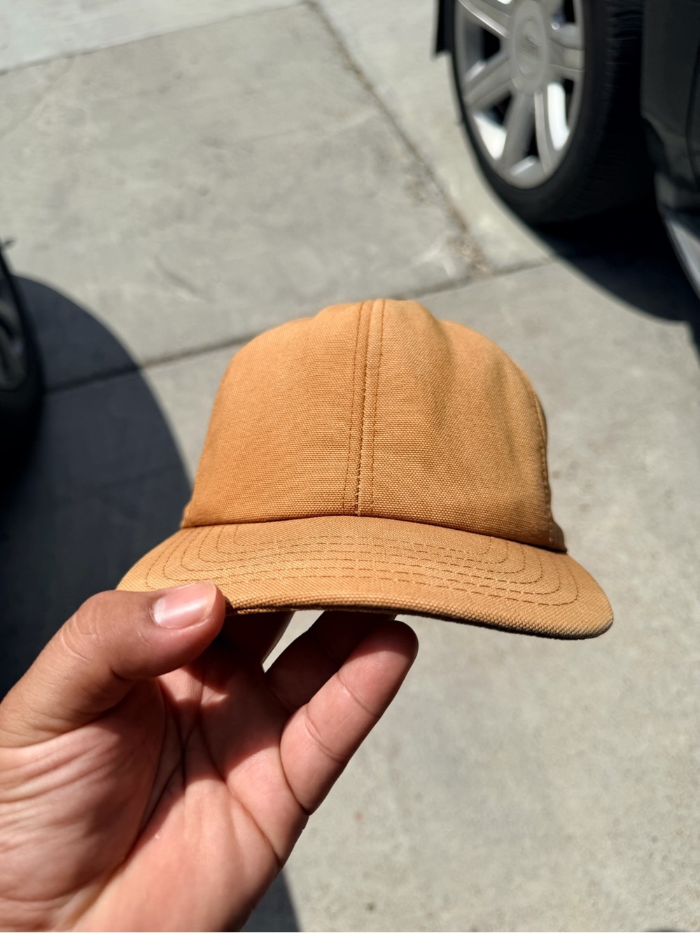 Vintage 90s Duck Canvas Hat / Made in USA / workwear stylish hat